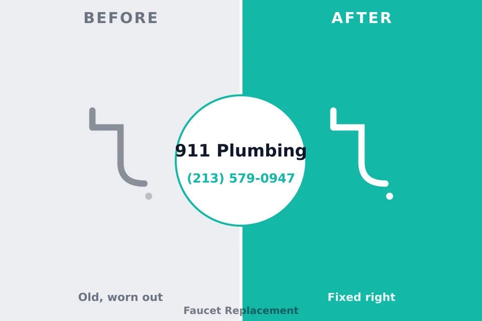 Before and after: plumbing repair Culver, IN